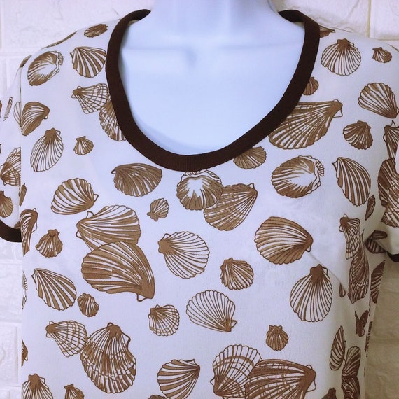 Vintage 80s Handmade Maxi Sheath T-Shirt Dress La… - image 5