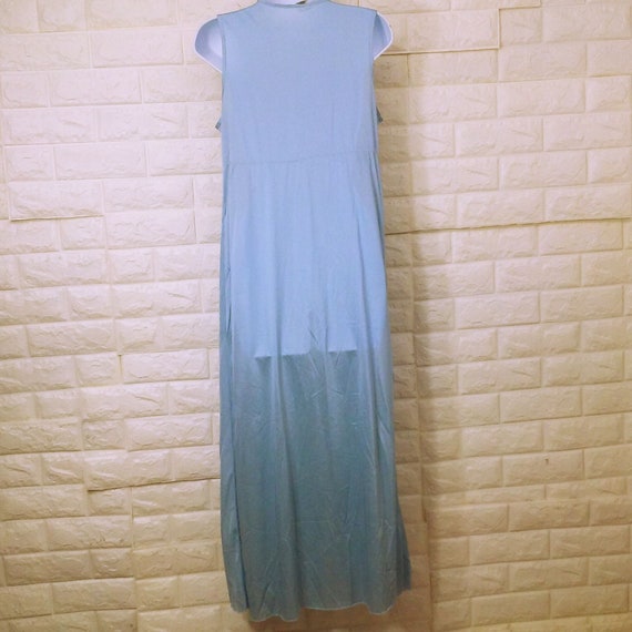 Vintage 70s Mistra Sleepwear Maxi Nightgown Lady-… - image 9