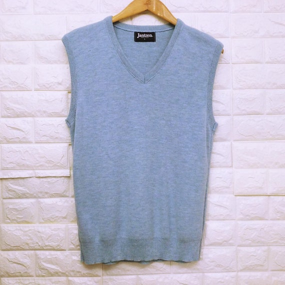 Vintage 70s Jantzen USA Sweater Vest Men's Sz-large/medium V