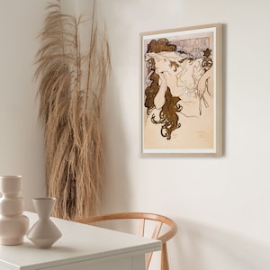 Alphonse Mucha Poster Digital Download -Salon des Cent poster _ 1896 -Mucha Wall Art -Digital Downloadable -Mucha Digital Art Print Wall Art
