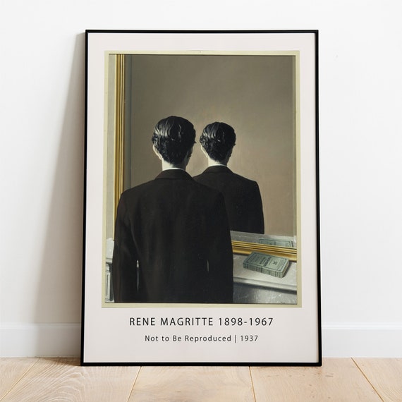 ルネ・マグリット展ポスター - 複製禁止 _ 1937 絵画 アート モダン