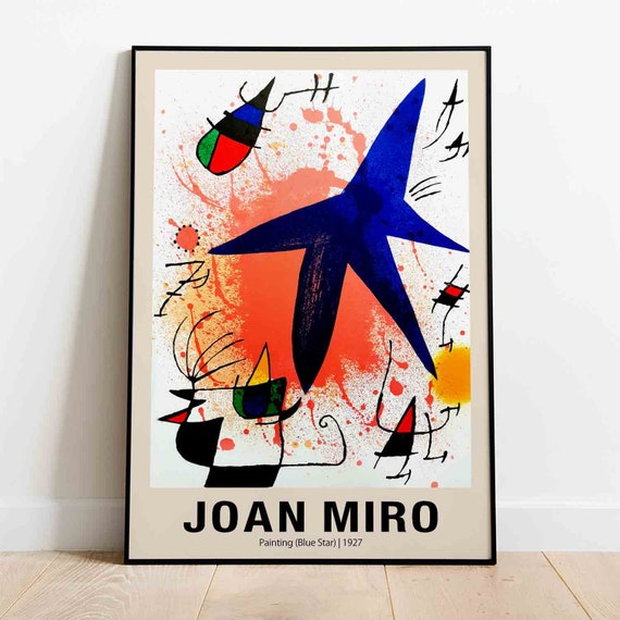 ジョアン・ミロ プリント - 絵画 (青い星) 1927 - スペインの