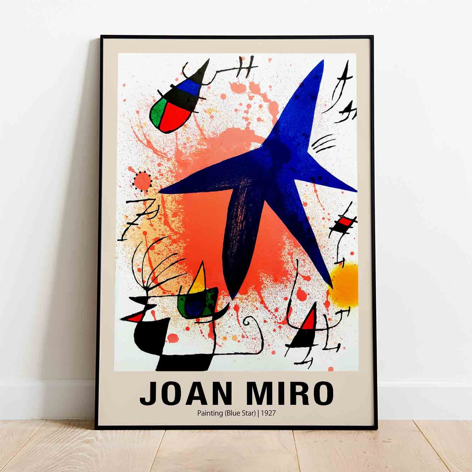 ジョアン・ミロ プリント - 絵画 (青い星) 1927 - スペインの