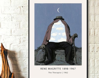 La Lunette D Approche-rene Magritte,home Office Decor,surrealist