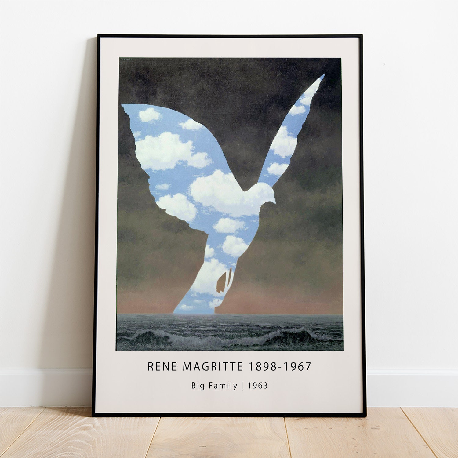 ルネ・マグリット展ポスター - 大家族 _ 1963 絵画 アート モダン
