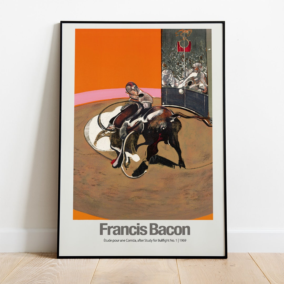 Francis Bacon Exhibition Poster Bullfighting Mirror _ 1990 V2