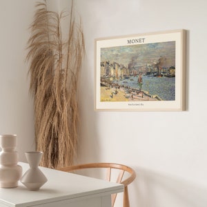 Claude Monet Poster Digital Download- Port of Le Havre _ 1874 -Vintage Prints Wall Art Exhibition Poster Prints and Art Home Decor Monet Art