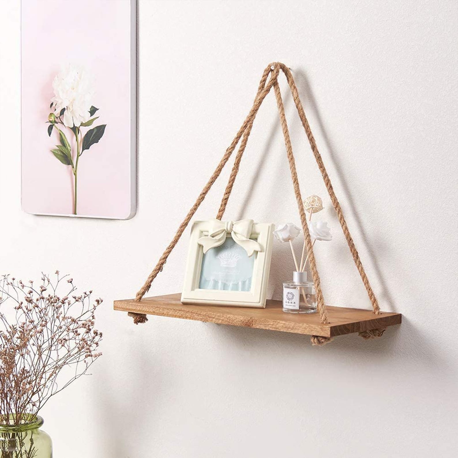 Set of 3 Wood Wall Hanging Shelf Wood Floating Shelves Etsy