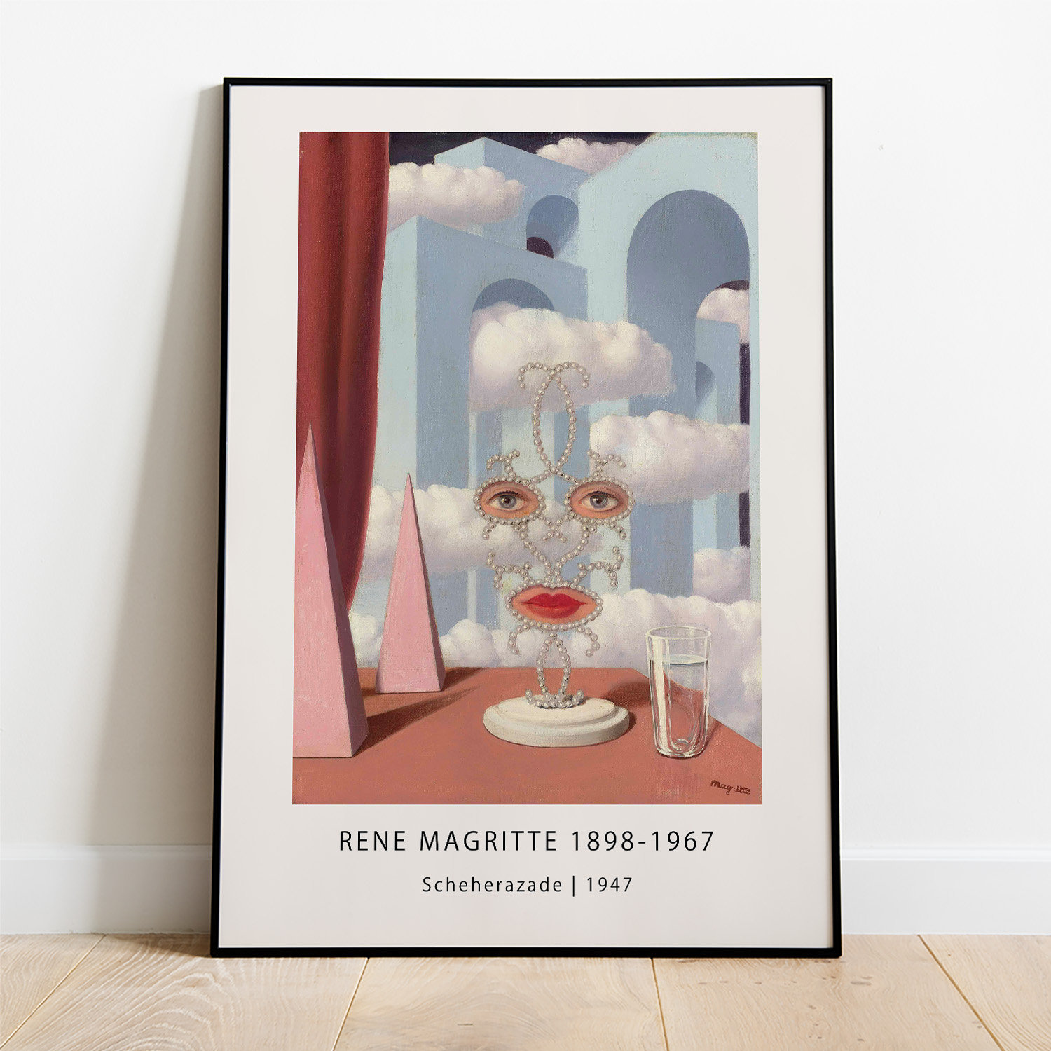 ルネ・マグリット展ポスター - シェヘラザード 1947 - 絵画アート