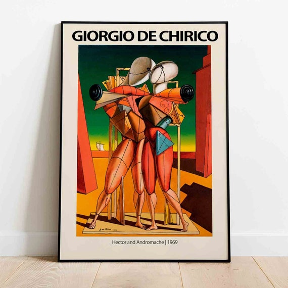 額装品ジョルジョ デ キリコ ettore e andromaca poster