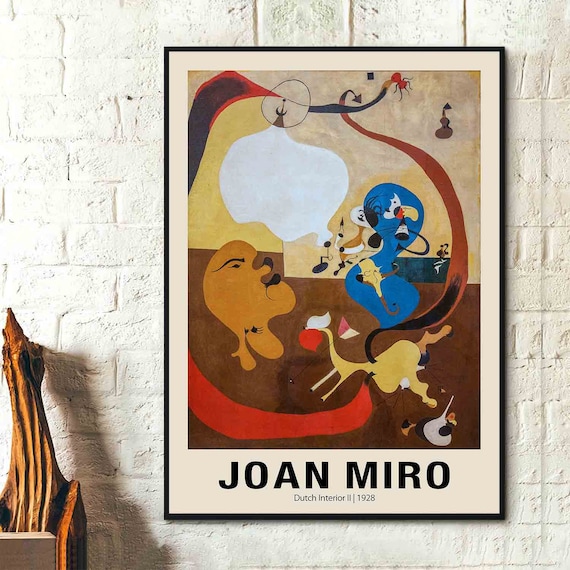 ジョアン・ミロのプリント - オランダのインテリア II 1928 - スペイン