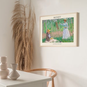 Claude Monet Poster Digital Download- In the Woods at Giverny _1887 -Vintage Art Prints Wall Art Exhibition Poster Prints and Art Home Decor