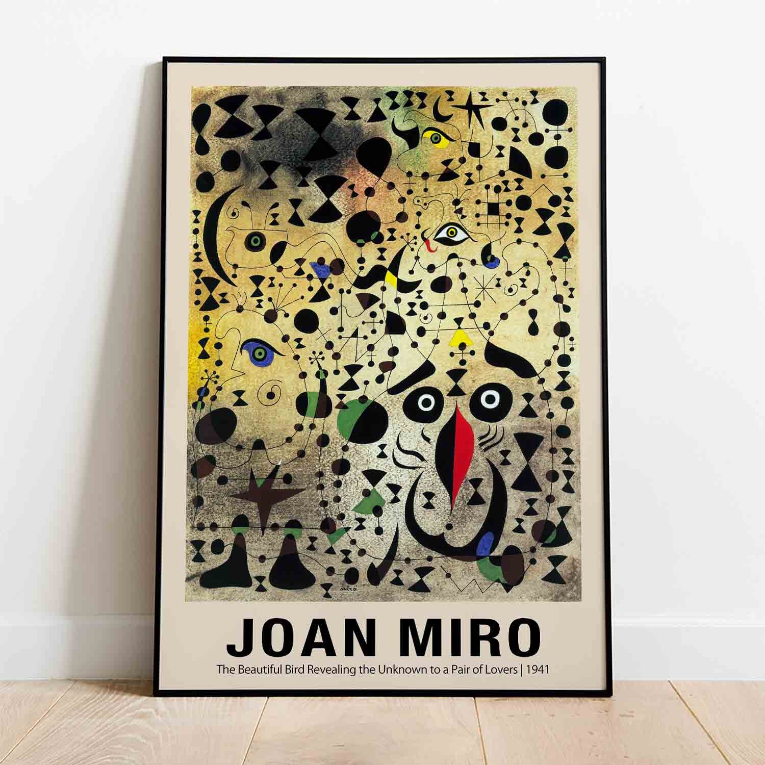 ジョアン・ミロのプリント - 恋人たちに未知の世界を見せつける美しい