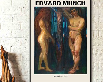 Edvard Munch Art Prints- Metabolism 1899 -Edvard Munch Poster, Edvard Munch Wall Art Munch Exhibition Prints Museum Prints Modern Home Decor