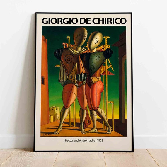 額装品ジョルジョ デ キリコ ettore e andromaca poster