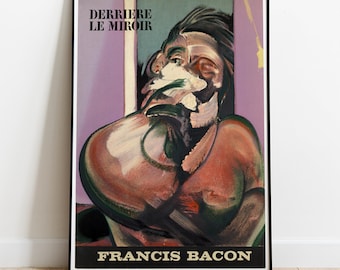 Francis Bacon Exhibition Poster -Francis Bacon _Derriere le Miroir No. 162 Cover_ _ 1966- Painting Art Modern Art Canvas Wall Poster Print