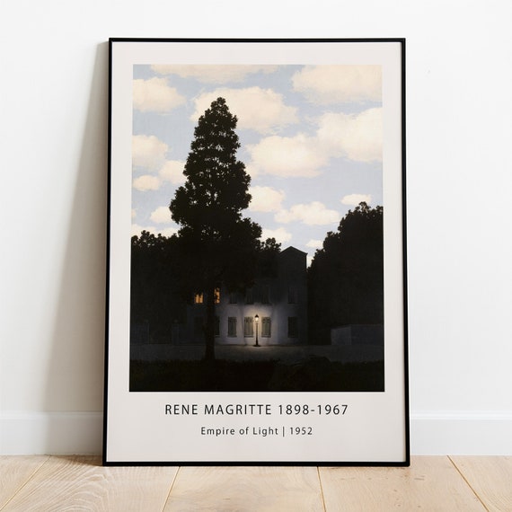 ルネ・マグリット展ポスター -光の帝国_ 1952 絵画アート モダンアート