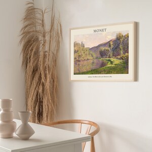 Claude Monet Poster Digital Download- Jeufosse, The Effect in the Late Afternoon _ 1884-Vintage Wall Art Exhibition Poster Prints and Art