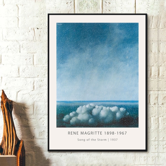ルネ・マグリット、嵐、希少な画集より、新品高級額・額装付 m17754509410_1.jpg?1698129999