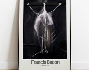 Francis Bacon Exhibition Poster - Crucifixion _ 1933-  Painting Art Modern Art Canvas Wall Art Poster Print Painting Art