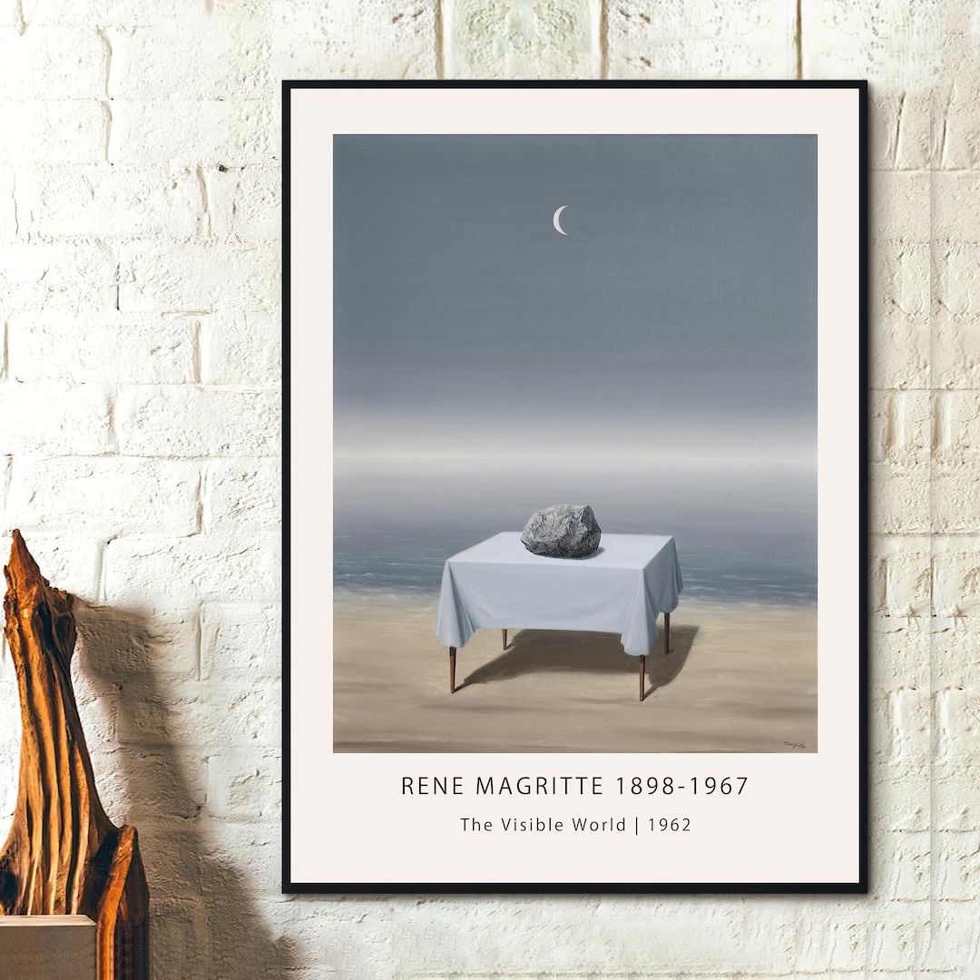 ルネ・マグリット展ポスター - 見える世界 1962 - 絵画アート、モダン