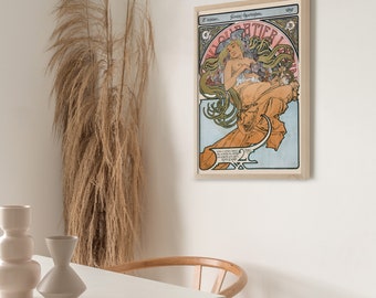 希少◆ アルフォンス ミュシャ リズ・アバディ プリント 傘立て 希少◇ アルフォンス ミュシャ リズ・アバディ プリント 傘立て