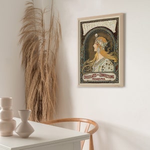 Alphonse Mucha Poster Digital Download -Zodiac _ 1896- Mucha Wall Art -Digital Downloadable -Mucha Digital Art Print Wall Art Home Decor