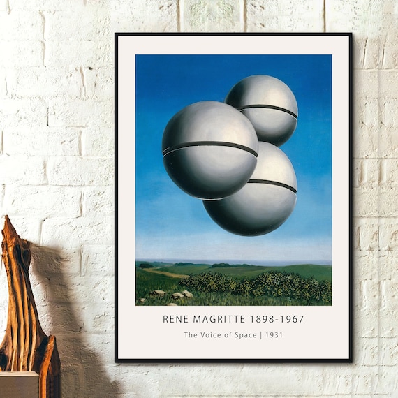 ルネ・マグリット展ポスター - 宇宙の声 1931 - 絵画アート、モダン