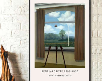 La Lunette D Approche-rene Magritte,home Office Decor,surrealist