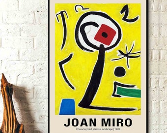 アートポスター ジョアン・ミロ エキシビジョンポスター アートポスター ジョアン・ミロ エキシビジョンポスター アート
