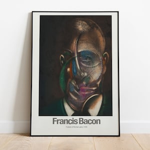 Francis Bacon Portrait of Michel Leiris Hand Painted Oil 
