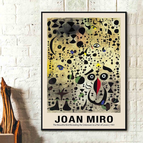 【額縁付き】 A2 ポスター Joan Miro ミロ 1 Galerie Maeght/ジョアン・ミロ【Joan Miro】ポスター