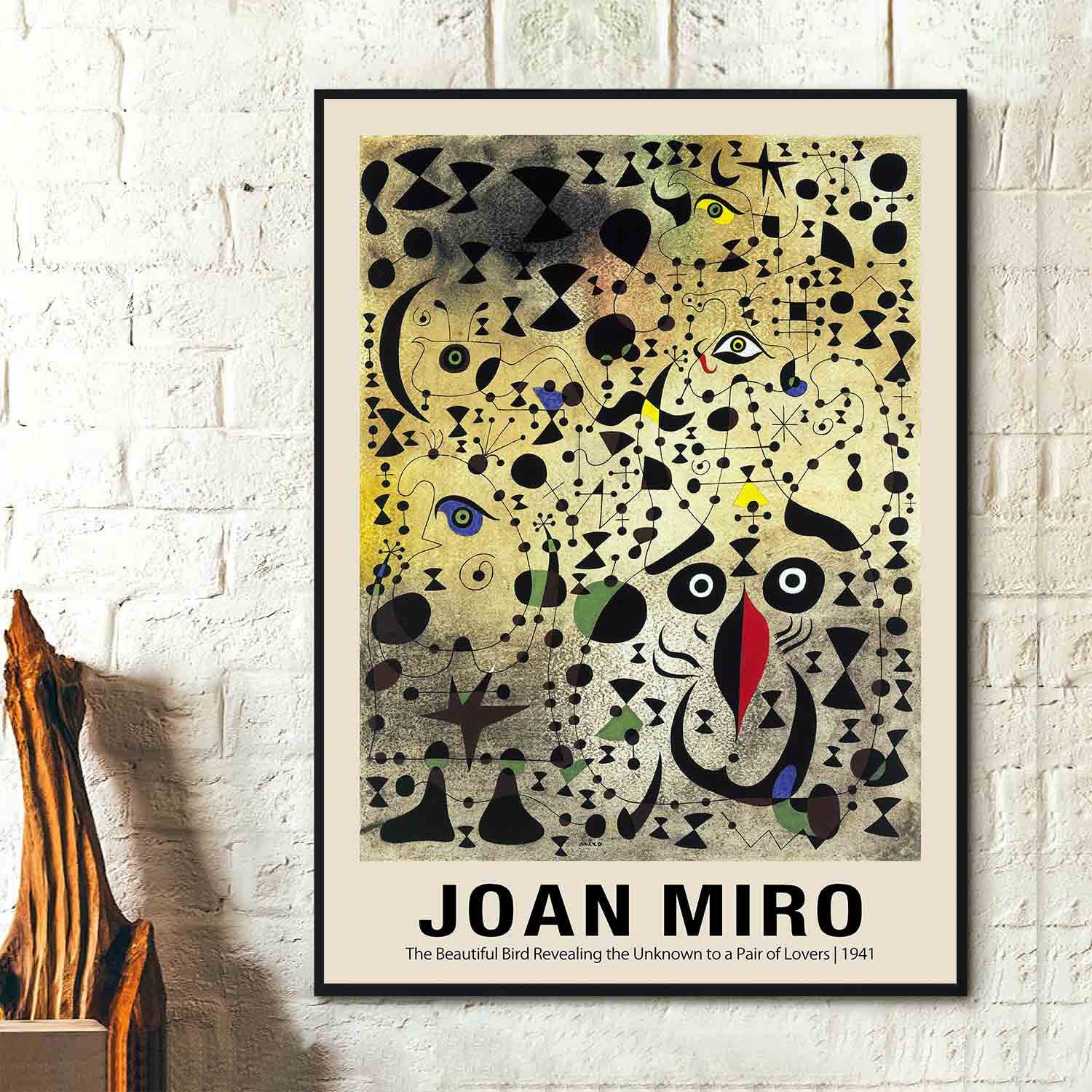 ジョアン・ミロのプリント - 恋人たちに未知の世界を見せつける美しい