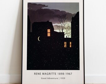 ルネ・マグリット展ポスター - グッドアドベンチャー _ 1939 絵画