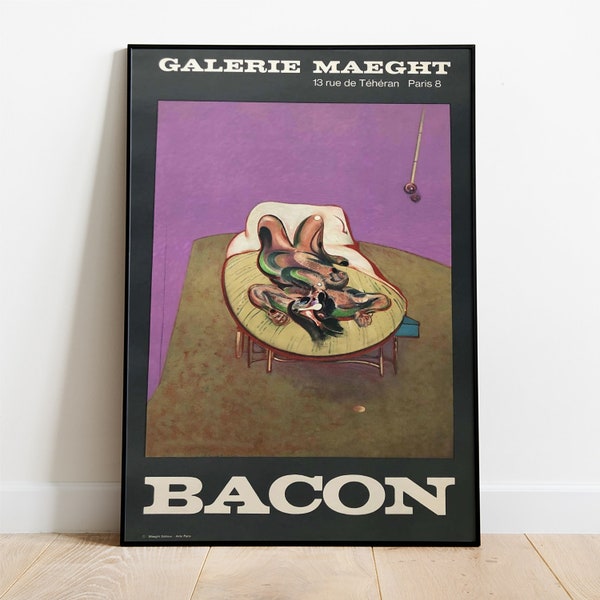 Francis Bacon tentoonstelling poster - circa 1967 - schilderij kunst moderne kunst canvas Wall Art Poster Print schilderij kunst tentoonstelling poster kunst