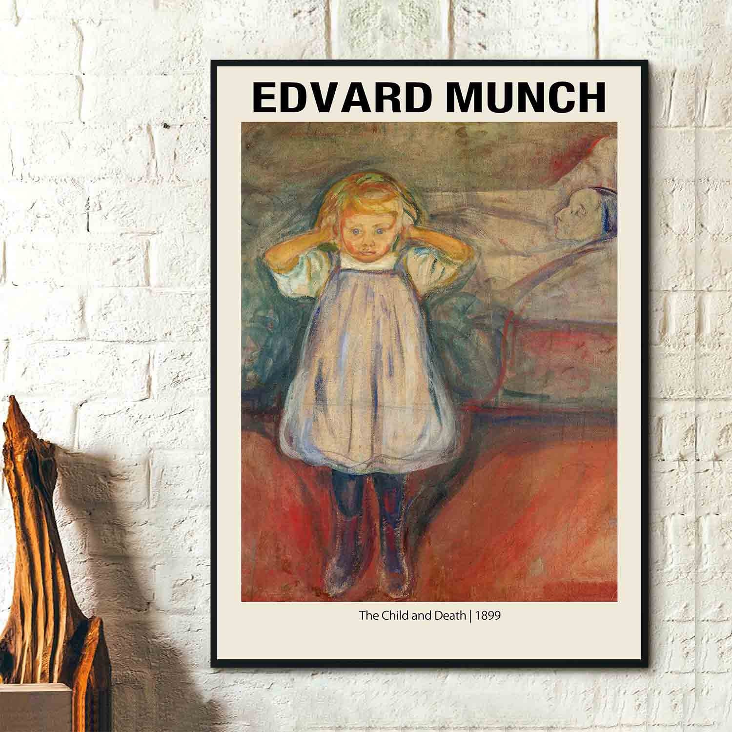 Edvard Munch Art Print- the Child and Death 1899 - Edvard Munch