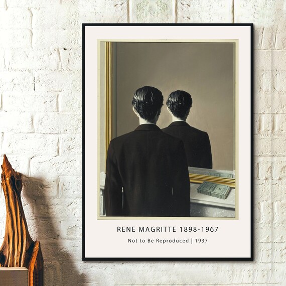 ルネ・マグリット展ポスター - 複製禁止 _ 1937 絵画 アート モダン