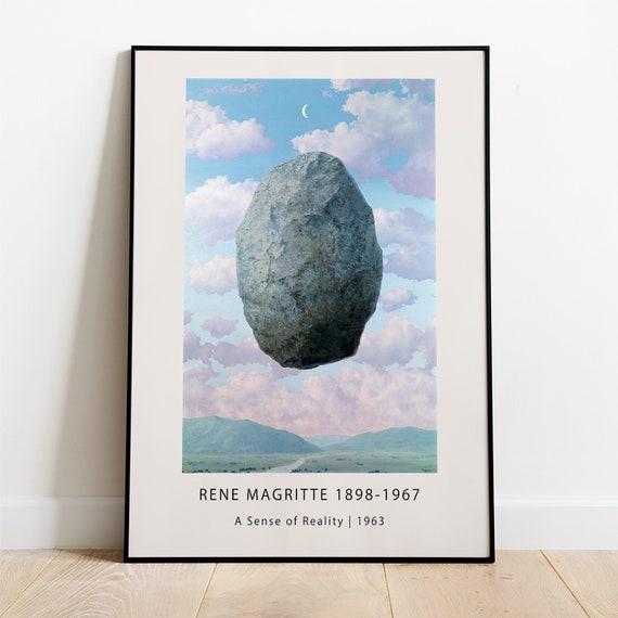 ルネ・マグリット展ポスター - 現実感_ 1963 絵画アート モダンアート