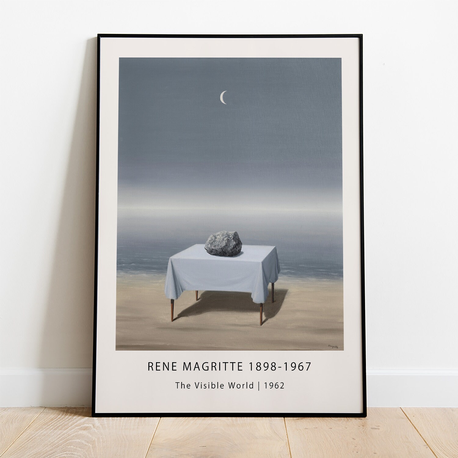ルネ・マグリット展ポスター - 見える世界 1962 - 絵画アート、モダン
