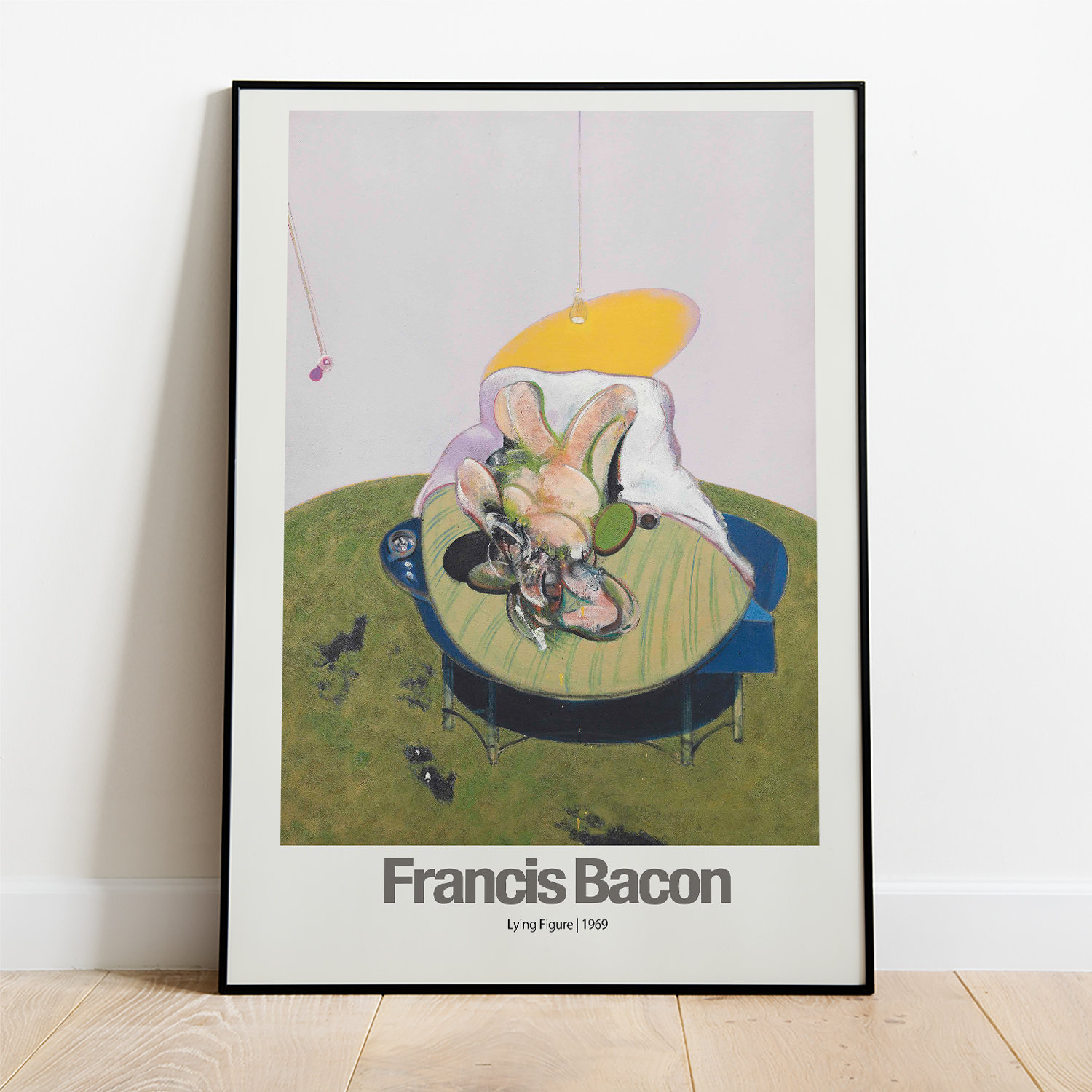 Francis Bacon Exhibition Poster Lying Figure _ 1969 Painting Art 
