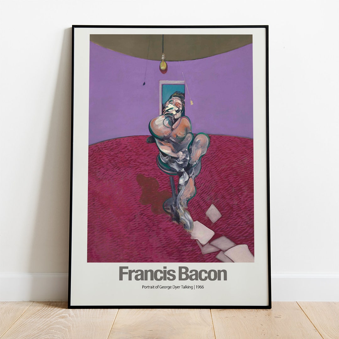 Francis Bacon Exhibition Poster -portrait of George Dyer Talking _ 1966 ...