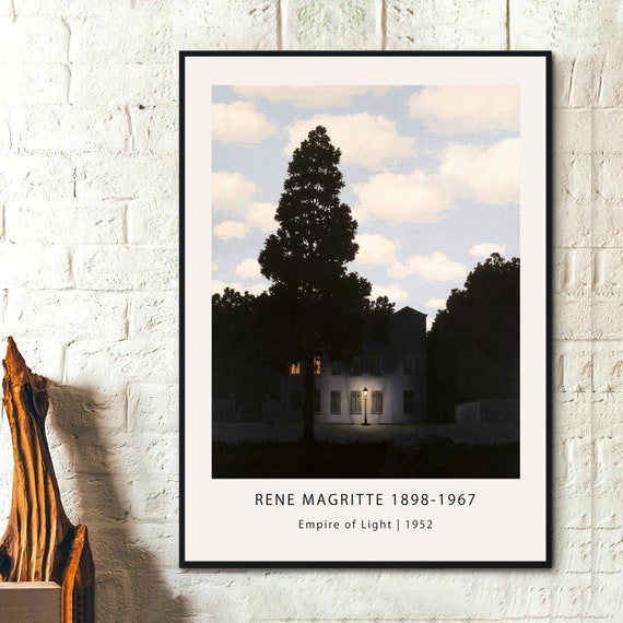 ルネ・マグリット展ポスター -光の帝国_ 1952 絵画アート モダンアート