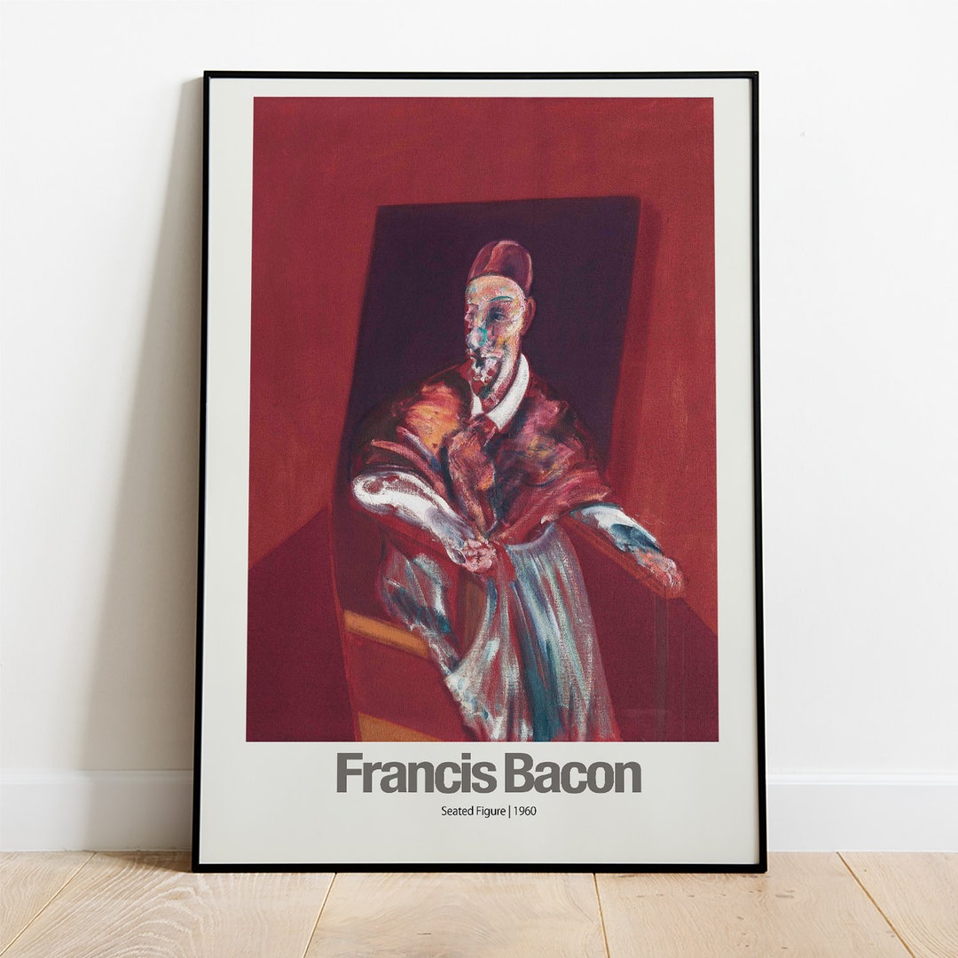Francis Bacon Exhibition Poster Seated Figure _ 1960 Painting Art