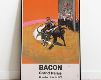 Francis Bacon Exhibition Poster - Bacon, Grand Palais, Paris (Exhibition Poster) _1972- Painting Art Modern Art Canvas Wall Art Poster Print