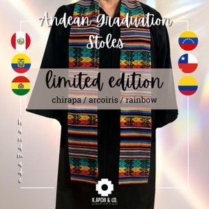 Chirapa / Arcoiris / Rainbow | Andean/Peruvian Graduation Stole