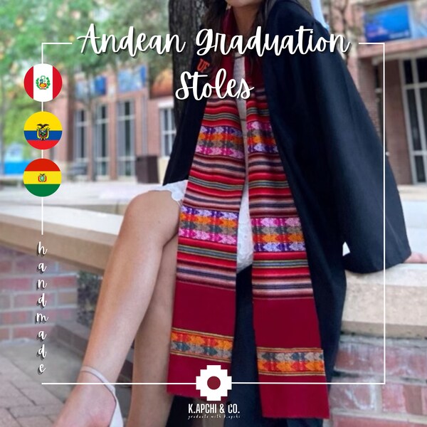 Graduation Stole: Authentic Peruvian/Andean/Andino Textile