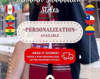 Personalized | Andean / Peruvian Graduation Stole