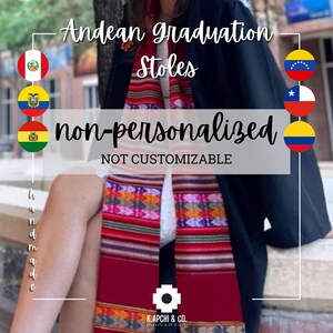 Non personnalisé | Étole de remise des diplômes andine/péruvienne
