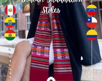 Étole de remise des diplômes : textile andin/andino