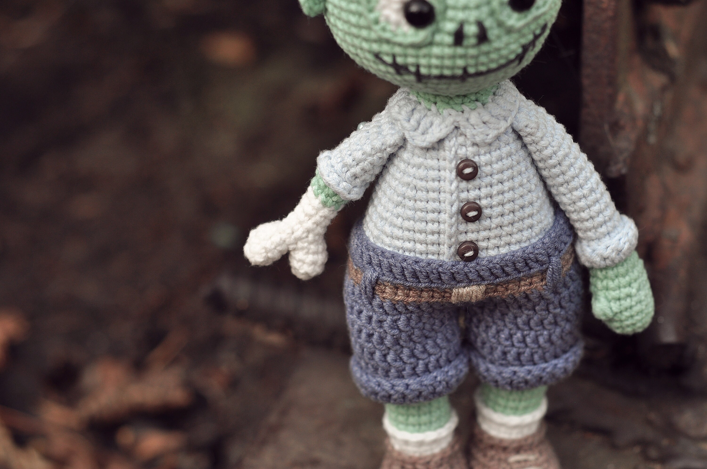 Zombie crochet pattern halloween amigurumi pattern Etsy